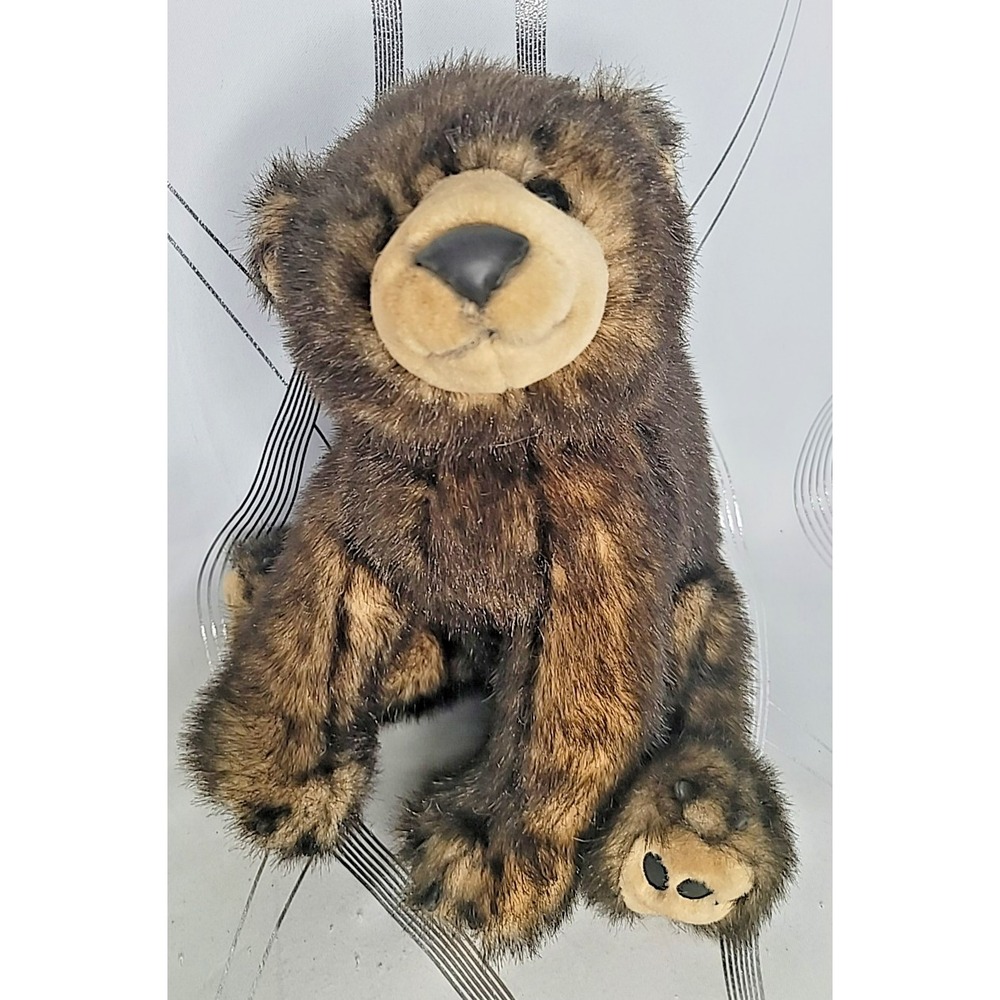 Y2K‎ 2000 Toys R Us Animal Alley Standing Brown Bear Plush Stuffed Animal